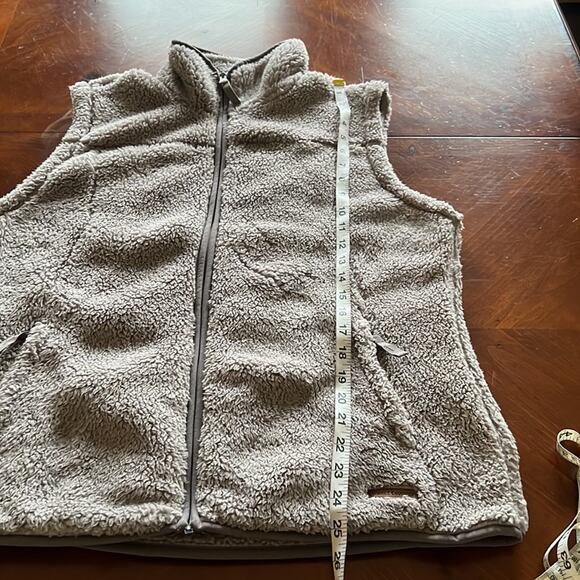 Free Country Size L Gray Fleece Zip Front Vest Outdoor Winter Gorpcore - Picture 9 of 12